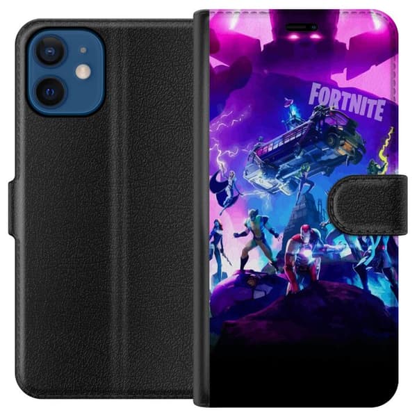Kompatibel Tegnebogsetui til Apple iPhone 12 mini Fortnite