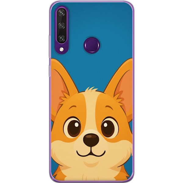 Huawei Y6p Läpinäkyvä kuori Hello Corgi