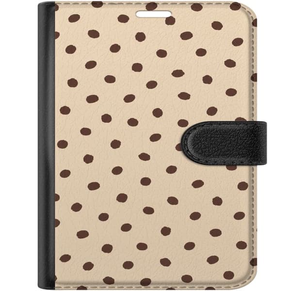 Kompatibelt Lommeboketui til Apple iPhone Duo Beige latteflekker beige