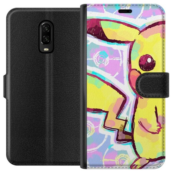 OnePlus 6T Plånboksfodral Pikachu 3D