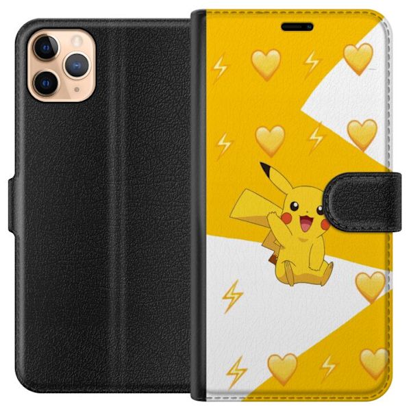 Apple iPhone 11 Pro Max Lompakkokotelo Pikachu Pokémon Pelihahmo Peliaihe Suosittu Ikoni Sarjakuvasarja Pokémon GO Lasten Klassikko