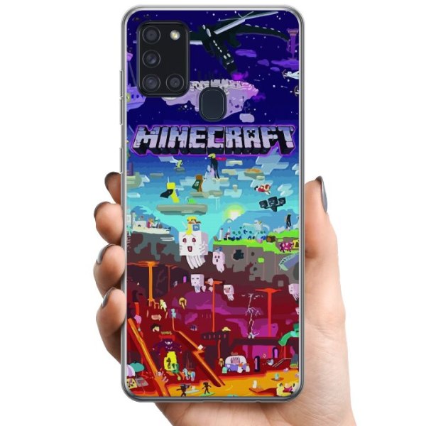 Samsung Galaxy A21s TPU Mobildeksel MineCraft