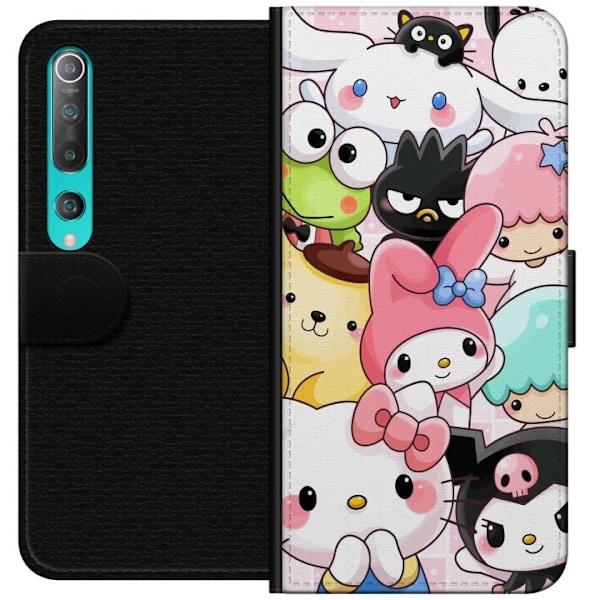 Xiaomi Mi 10 5G Tegnebogsetui Kawaii Sanrio Crew