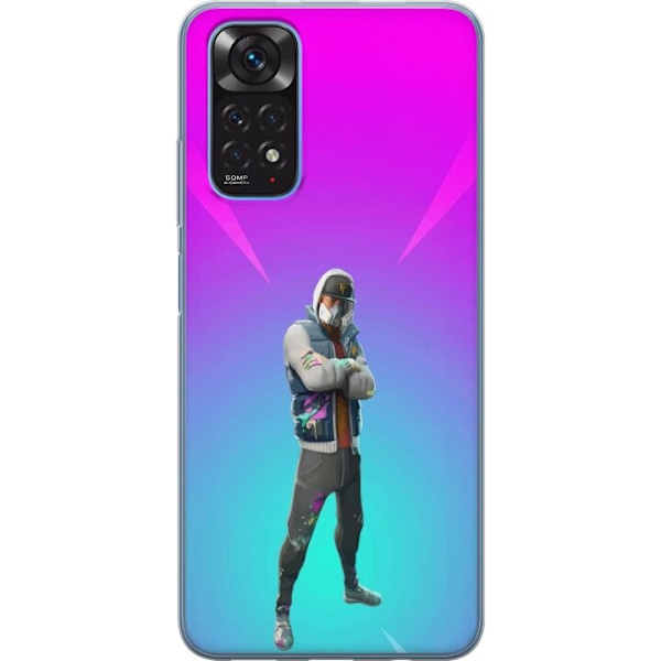 Xiaomi Redmi Note 11S Gjennomsiktig deksel svart ridder fortni