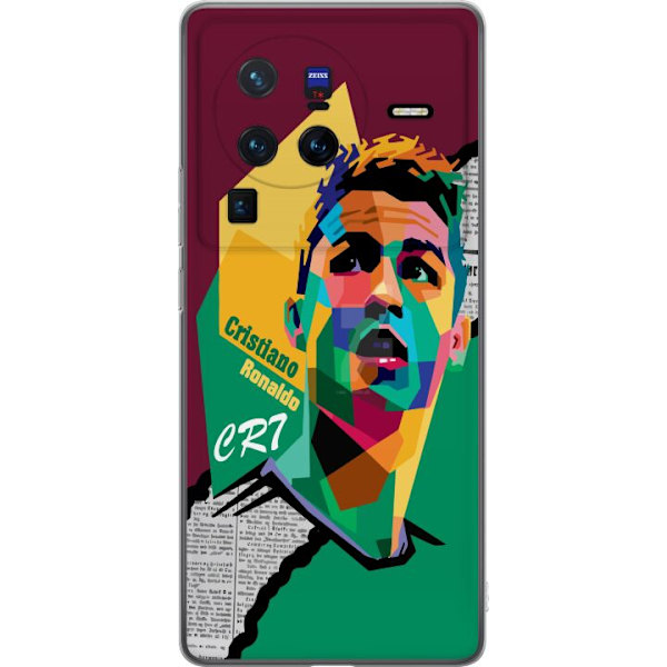 vivo X80 Pro Läpinäkyvä kuori Ronaldo