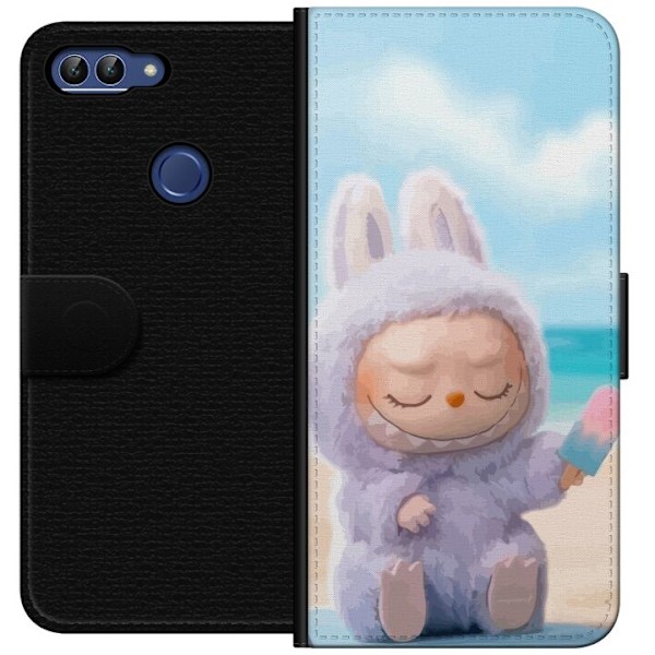 Huawei P smart Plånboksfodral Labubu Pink Mood – Rosa monst