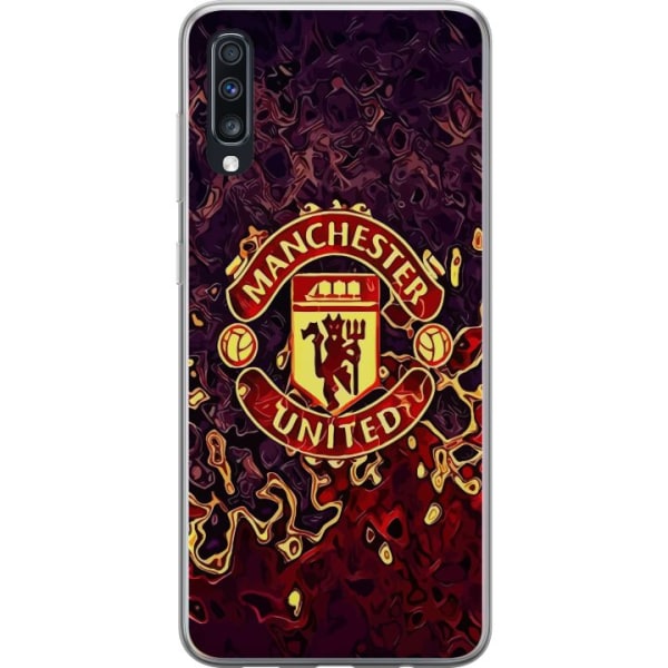 Samsung Galaxy A70 Läpinäkyvä kuori Manchester United
