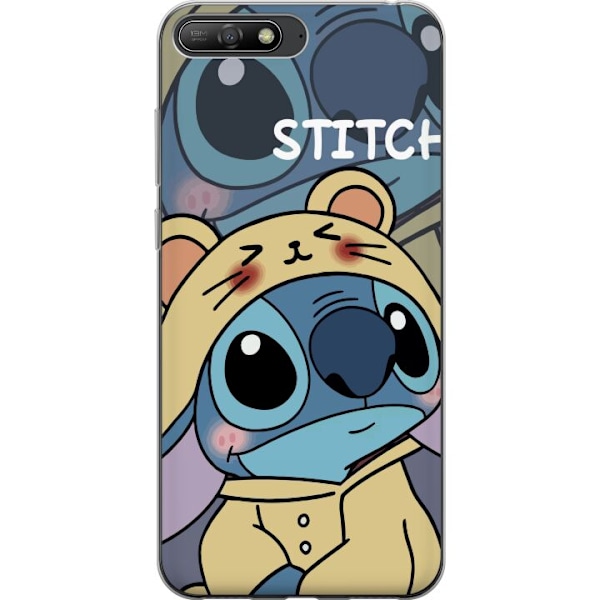 Huawei Y6 (2018) Genomskinligt Skal Stitch