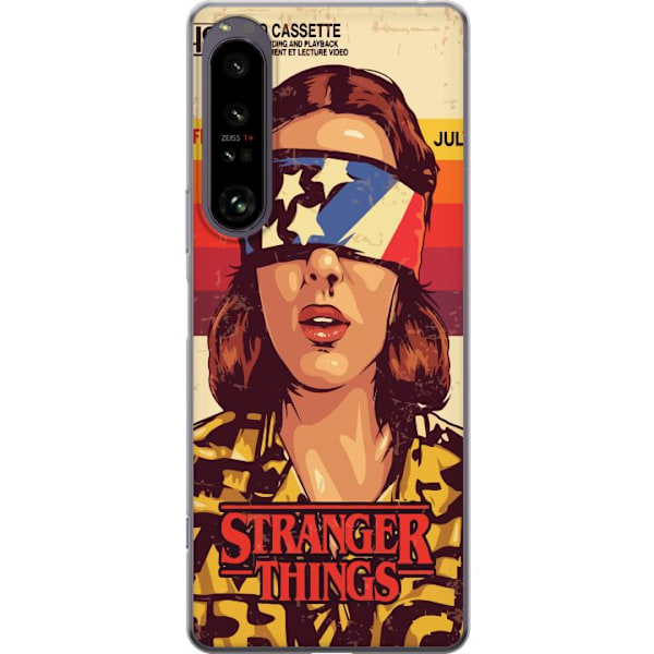 Sony Xperia 1 IV Gjennomsiktig deksel Stranger Things VHS