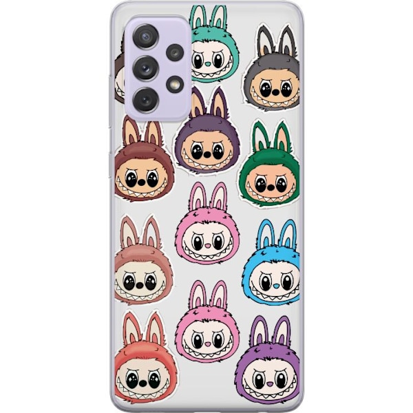 Samsung Galaxy A52s 5G Genomskinligt Skal Labubu Macaron Monst