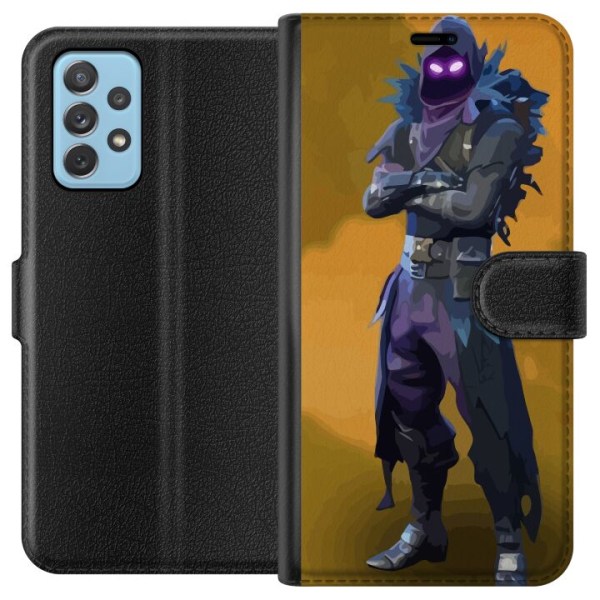 Samsung Galaxy A72 5G Tegnebogsetui Fortnite - Raven