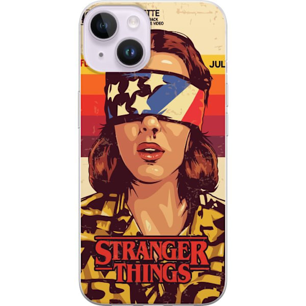 Apple iPhone 14 Plus Genomskinligt Skal Stranger Things VHS