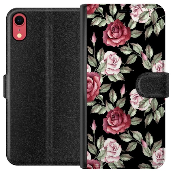 Apple iPhone XR Plånboksfodral Blommor