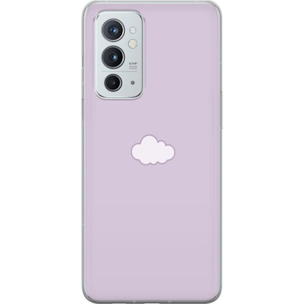 OnePlus 9RT 5G Läpinäkyvä kuori Lila Pilvi - minimalistinen pilvi lila taustalla