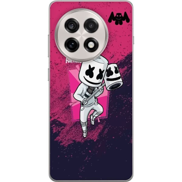 OnePlus 13R Läpinäkyvä kuori Marshmello Fortnite Skin Emote Gaming DJ Hahmo Suosittu Aihe Lapsi Nuori Trendi