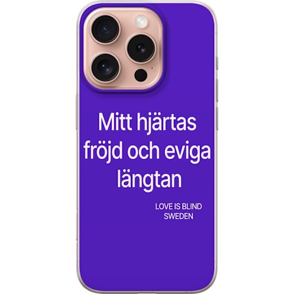 Apple iPhone 16 Pro Gennemsigtig cover Mit hjertes fryd og evi