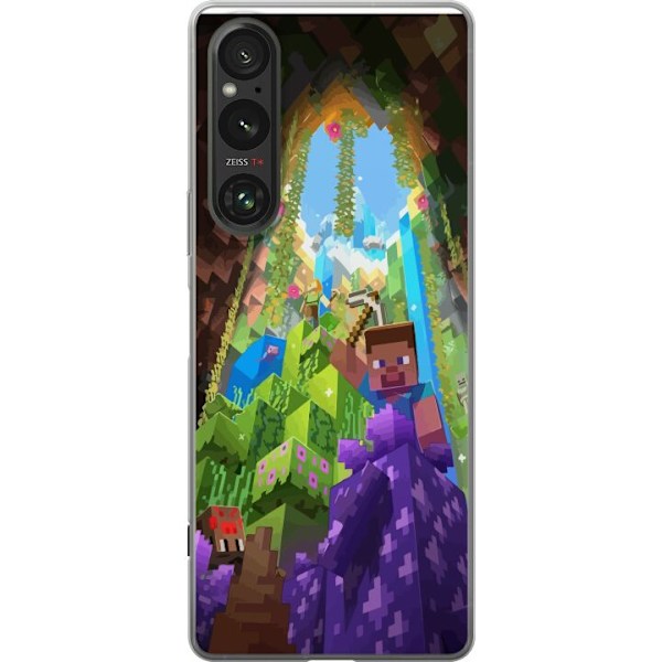 Sony Xperia 1 V Gjennomsiktig deksel Minecraft