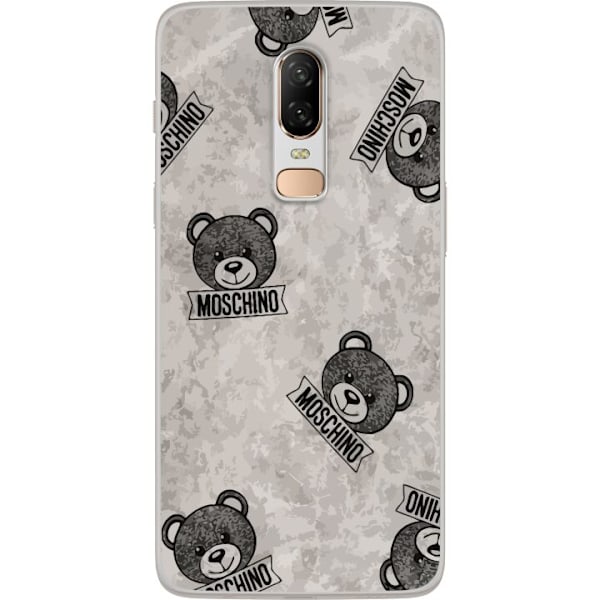 OnePlus 6 Läpinäkyvä kuori Moschino