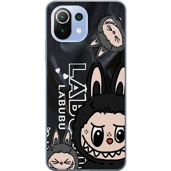 Xiaomi 11 Lite 5G NE Läpinäkyvä kuori <nl>Labubu Black Ener