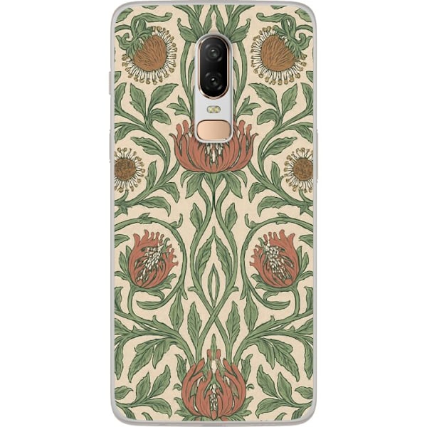 OnePlus 6 Gjennomsiktig deksel Bladedetaljer