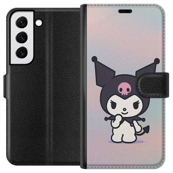 Samsung Galaxy S22+ 5G Plånboksfodral Kawaii Sanrio Kuromi