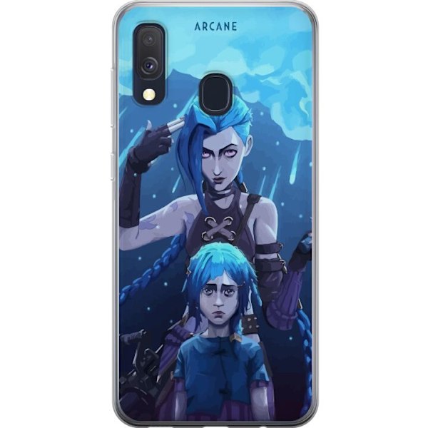 Samsung Galaxy A40 Genomskinligt Skal Arcane, League of Legend