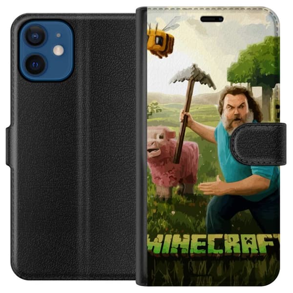 Kompatibel Tegnebogsetui til Apple iPhone 12 mini A Minecraft Movie