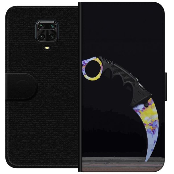 Xiaomi Redmi Note 9S Plånboksfodral Karambit / Butterfly / M9
