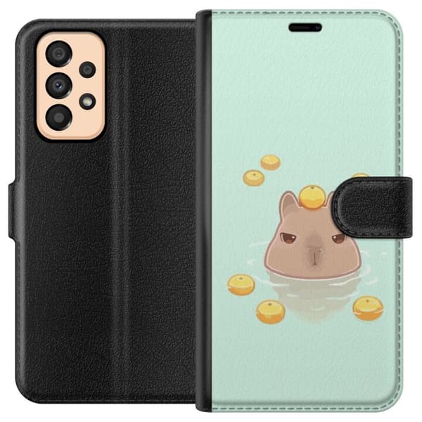 Kompatibelt Plånboksfodral till Samsung Galaxy A33 5G Capybara