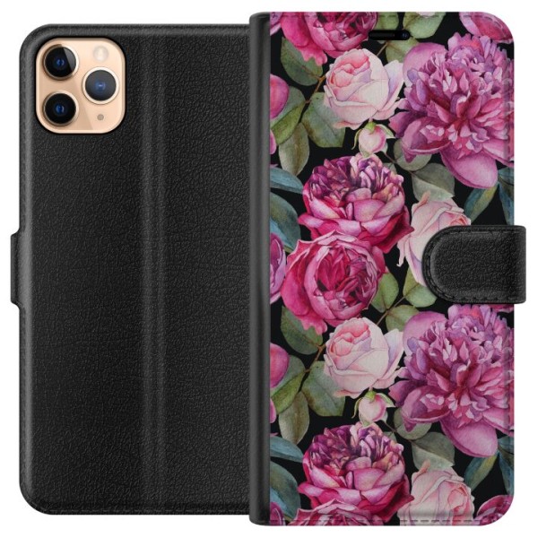 Apple iPhone 11 Pro Max Tegnebogsetui Blomster