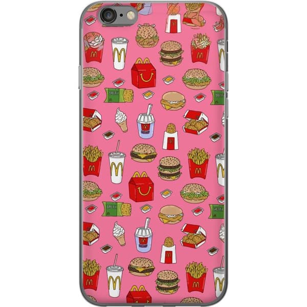 Kompatibelt Mobildeksel til Apple iPhone 6 Fastfood rosa