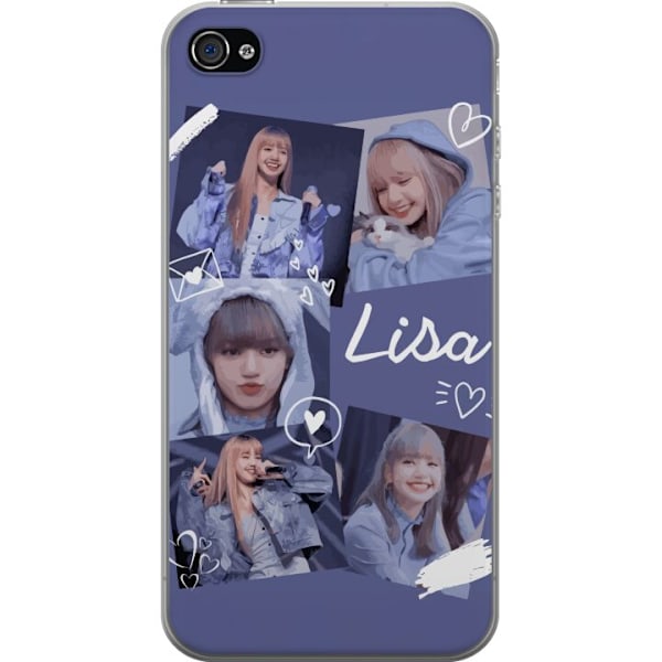 Apple iPhone 4 Läpinäkyvä kuori Lisa Blackpink – Aesthetic K-pop Queen