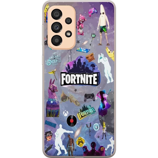 Samsung Galaxy A33 5G Läpinäkyvä kuori Fortnite