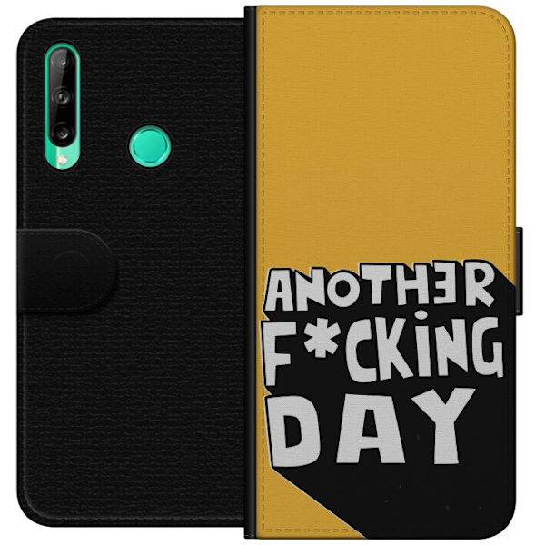 Huawei P40 lite E Tegnebogsetui Another Day Tekstmotiv Humor Streetwear Grafisk Rå Stil Populært Livsstil By Mode Design