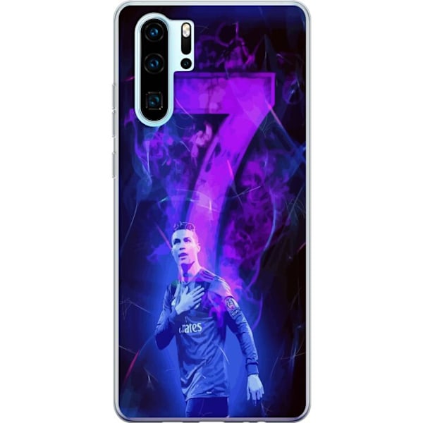 Huawei P30 Pro Gennemsigtig cover Ronaldo 7 - Fodboldlegende i Handling for Fans