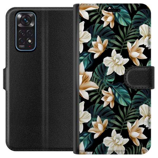 Kompatibel Tegnebogsetui til Xiaomi Redmi Note 11 Blomster