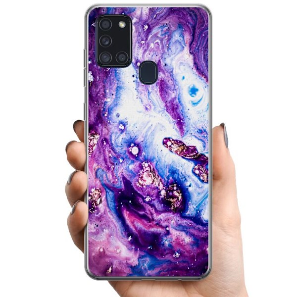 Samsung Galaxy A21s TPU Mobilskal Galaxy Marble