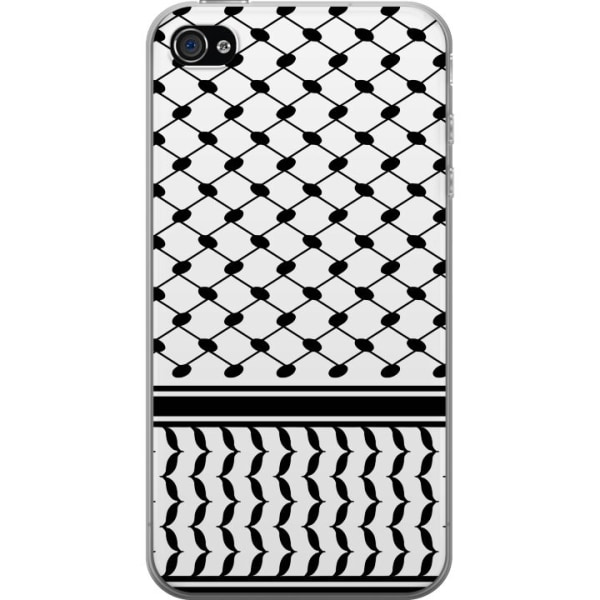 Apple iPhone 4 Läpinäkyvä kuori Keffiyeh-malli