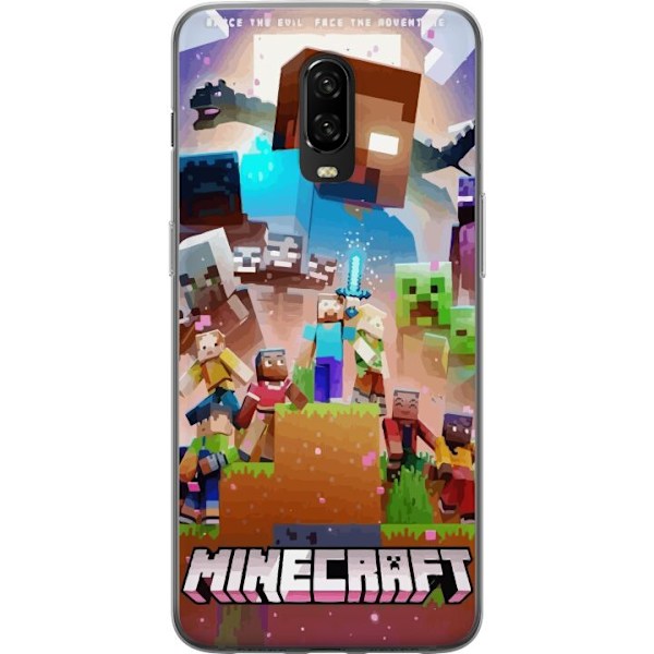OnePlus 6T Läpinäkyvä kuori Minecraft