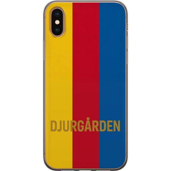 Apple iPhone XS Max Läpinäkyvä kuori Djurgården – jalkapallo