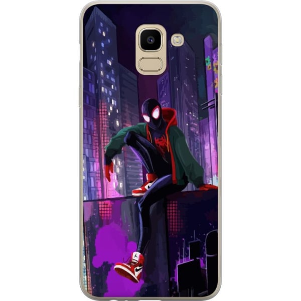 Samsung Galaxy J6 Gennemsigtig cover Fortnite - Spider-Man