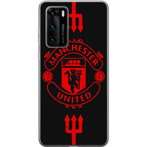 Huawei P40 Genomskinligt Skal ManchesterUnited