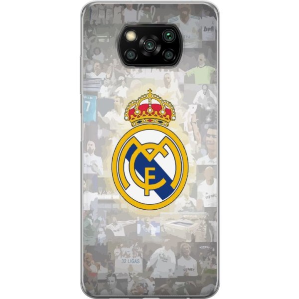 Xiaomi Poco X3 NFC Gennemsigtig cover Real Madrid