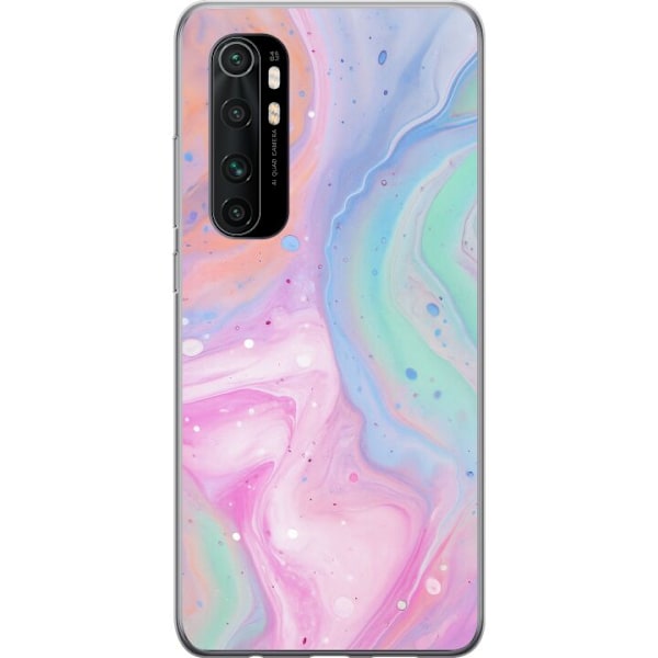Xiaomi Mi Note 10 Lite Läpinäkyvä kuori Pastellimarmori
