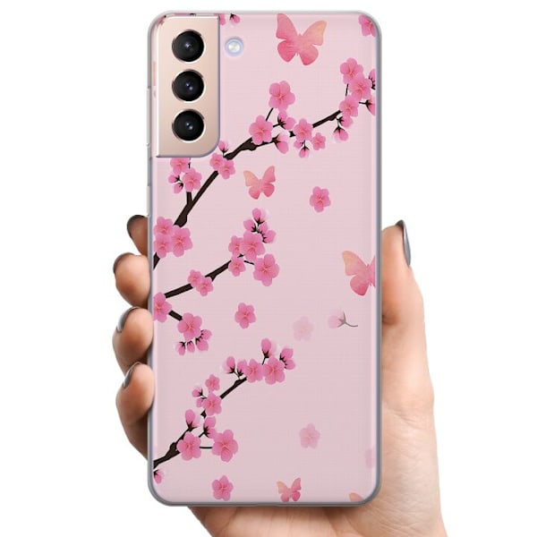Samsung Galaxy S21+ 5G TPU Mobilskal Blommor