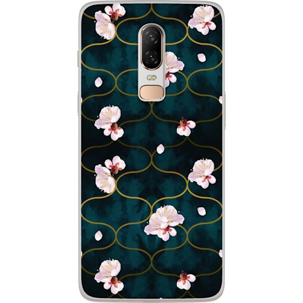 OnePlus 6 Gennemsigtig cover Blomster