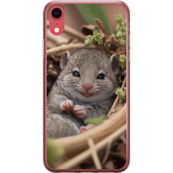 Apple iPhone XR Gennemsigtig cover Rotte Smilende Dyremotiv By Motiv Urban Grafisk Design Populært Sjovt Motiv Kunstart Stil