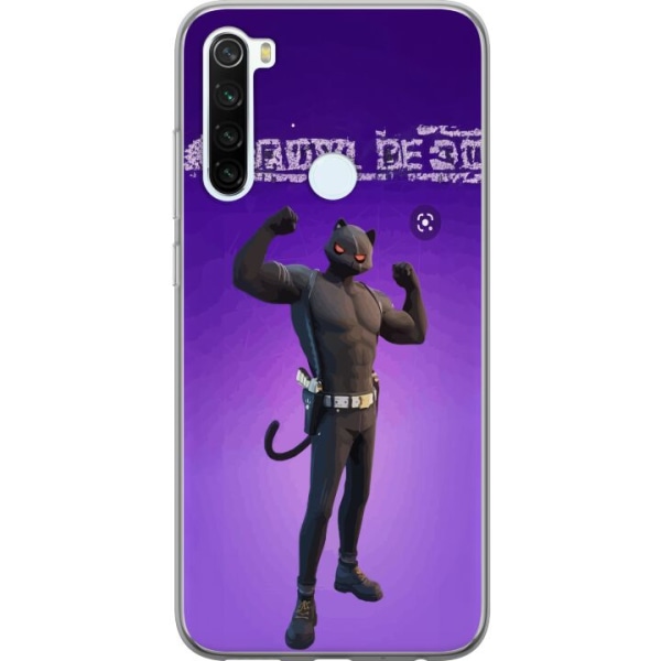 Xiaomi Redmi Note 8 Gennemsigtig cover Fortnite - Meowscles