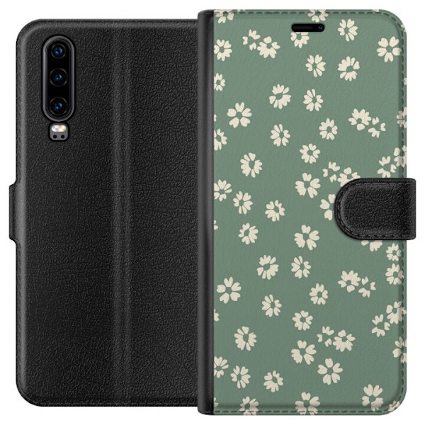 Huawei P30 Plånboksfodral Blomsterdröm – färgglatt blommönster