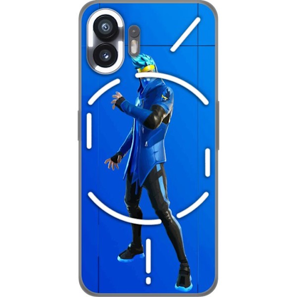 Nothing Phone (2) Läpinäkyvä kuori Fortnite - Ninja Blue